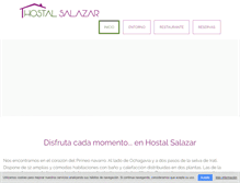 Tablet Screenshot of hostalsalazar.com